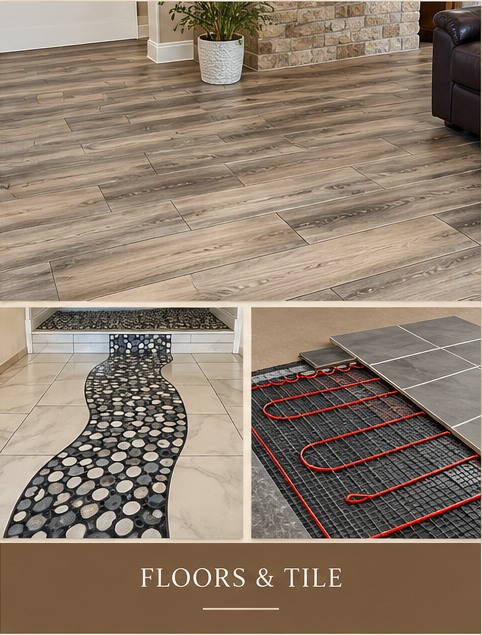 Floor tile gallery collage